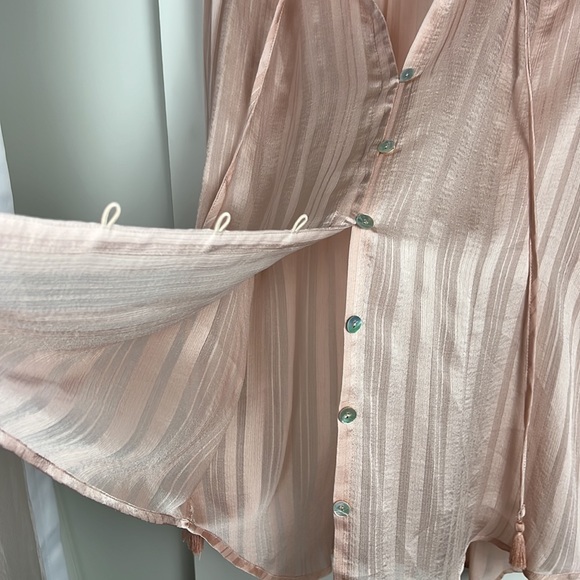 SHOW ME YOUR MUMU blushe pink long sleeve blouse - Picture 6 of 10